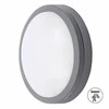 Solight LED lauko apšvietimas su jutikliu Siena, pilkas, 20W, 1500lm, 4000K, IP54, 23cm
