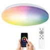 Solight LED išmanusis lubų šviestuvas Wave, 30W, 2300lm, wifi, RGB + CCT, nuotolinio valdymo pultas
