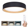 „Solight“ LED šviestuvas su nuotolinio valdymo pultu „Larios Juodas“, 48 W, 3360 lm, 39 cm, keičiantis spalvą, reguliuojamas ryškumas