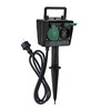 Solight sodo stulpas IP44 2 lizdai + laiko jungiklis