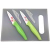SOVIO SVN02PST 2 peilių rinkinys (9 cm) + pjaustymo lenta su tulpe