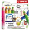 Kredki do tablic suchościeralnych 4kol. STABILO