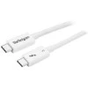 USB kabelis StarTech USB-C - USB-C 1 m Balta (TBLT3MM1MW)