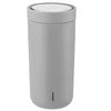 Stelton To Go Click Thermal Mug 0,4 l minkštas šviesiai pilkas
