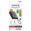 „Swissten Voltbox“ 35 W išorinė baterija (30000 mAh) su integruotais USB-C ir „Lightning“ laidais