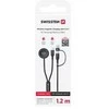 „Swissten“ belaidis 2in1 įkrovimo laidas, skirtas „Samsung Galaxy Watch“ / 2x USB-C / USB 1.2m