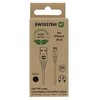 Kabelis USB Swissten USB-A - Lightning 1.2 m Juodas (71502300ECO*)