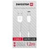 Swissten duomenų kabelis USB / Micro USB 1,2 m