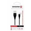 Kabelis USB Swissten 71504403 USB 3.2 Gen 1 (3.1 Gen 1) USB A USB C 1,5 m Juodas