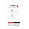 SWISSTEN duomenų kabelis USB - USB-C 3.1 (7mm) baltas 1.5m