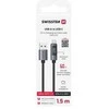 „Swissten“ LCD kabelis USB-A / USB-C 1,5 m