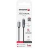 „Swissten“ LCD kabelis USB-C / „Lightning“ 1 m