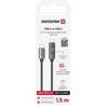 „Swissten“ LCD kabelis USB-C / USB-C 1,5 m