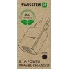 SWISSTEN SMART IC síťový adaptér 2x USB 2.1A POWER juoda (ECO BALENÍ)