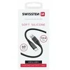 SWISSTEN SOFT SILICONE datový kabelis USB-C 1.5m juoda