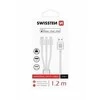 Swissten Textile Universal 3in1 USB-C / Lightning Data MFI / MircoUSB kabelis 1,2 m
