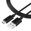 Tactical Smooth Thread kabelis USB-A/USB-C 1m juodos spalvos
