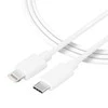 Tactical Smooth Thread kabelis USB-C/Lightning 1m baltos spalvos
