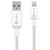 Tactical Taktinis siūlų kabelis USB-A/Lightning 2m baltos spalvos