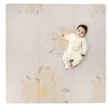 Taf Toys dvipusis storas vandeniui atsparus putų kilimėlis Fold and Fun, 140× 140 Bloom