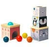 Taf Toys lavinamasis žaislas kubų bokštas North Pole Ball Drop Stacker