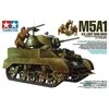 Tamiya M5A1 amerikiečių lengvasis tankas 1/35 plastikinis modelis 35313