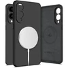 Tech-Protect Liquid Silicone MagSafe dėklas, skirtas Samsung Galaxy S25 Edge – juodos spalvos