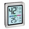 TFA 30.5047.54 - Digital thermometer/humidity meter EXACTO - sidabrinis