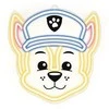 Pakabinamas šviestuvas TelForceone Pakabinamas neoninis LED "Paw Patrol" ant stiklo - Chase OW-130346
