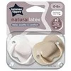 TOMMEE TIPPEE lateksiniai čiulptukai, apvalūs 0-6 mėn., 2 vnt., 433532