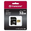 Atminties kortelė TRANSCEND 32GB UHS-I U1 Micro SD su adapteriu SD