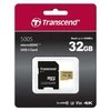 Atminties kortelė TRANSCEND 32GB UHS-I U1 Micro SD su adapteriu SD