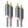 UGREEN 2RCA Cinch - 2RCA kabelis 2m