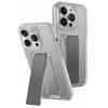 UNIQ dėklas Heldro Mount with Stand Apple iPhone 15 Pro Max 6.7″ skaidrus/lucent clear