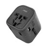 UNIQ laidinis įkroviklis Voyage World Adapteris 33W+ 2xUSB + PD 18W + QC 3.0 pilkos spalvos (LITHOS Collective)