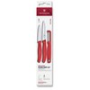 Šveicarija Victorinox Swiss Classic 3 dalių peilių ir skustuko rinkinys Chili Raudona