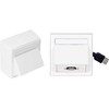 Canyon Vivolink Wall Box with USB2.0 gniazdko elektryczne USB A Baltas