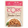 Whiskas „Core Tender Cuts“ šlapias katėms skirtas ėdalas su lašiša ir tunu padaže, 85 g, pakelis, 8 vnt./EKSPONUOTI