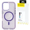 Wozinsky Glitter su Mag Safe, skirtas Samsung Galaxy S25 Plus – violetinės spalvos telefono dėklas su blizgučiais