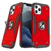 Wozinsky Ring Armor iPhone 14 Pro Max šarvuotas magnetinis dėklas su žiedu, raudonos spalvos