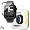 Wozinsky Full Glue Apsauginis stiklas su juodu rėmeliu Watch Series 10 46mm (2 vnt.)