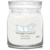 Yankee Candle Aromatinė žvakė Signature glass medium Clean Cotton 368 g
