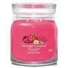 Yankee Candle Aromatinė žvakė Signature glass medium Raudonoji avietė 368 g