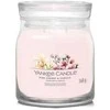 Yankee Candle Aromatinė žvakė Signature glass medium Rožinė Cherry - Vanilla 368 g