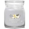 Yankee Candle Yankee žvakė Aromatinė žvakė Signatūrinio stiklo vidutinė rūkyta vanilė - kašmyras 368 g