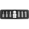 Antgalių rinkinys 7vnt, TORX Tamperproof Yato | TT25, TT30, TT40, TT45, TT50, TT55