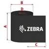 Zebra 2100 Wax terminė juosta 450 m Juoda