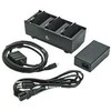 Zebra 3 Slot Baterija Charger; ZQ300 serija; apima maitinimo šaltinį ir ES maitinimo laidą