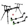 Stovas 3 meškerėms Zfish Rod Pod Construct