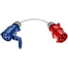 Adapteris CEE 32 A iš 3 fazių į CEE 32 A 1 fazę